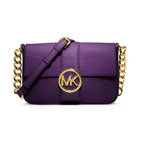 purple michael kors fulton bag|purple Michael Kors purse outlet.